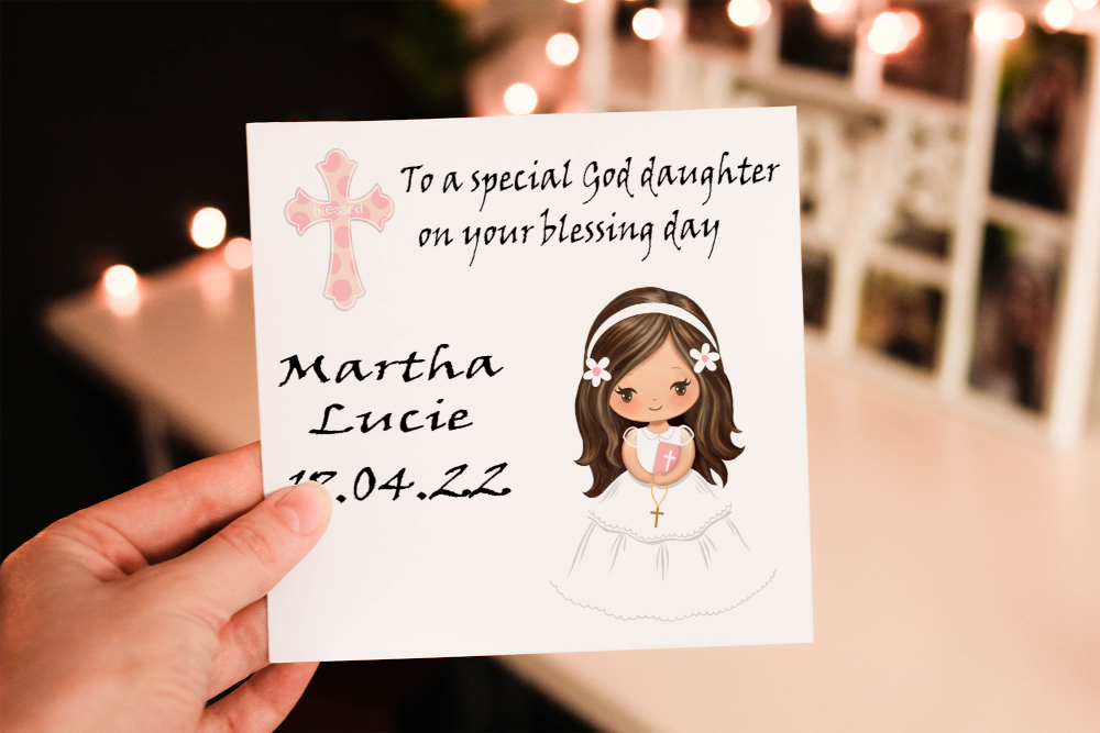 God Daughter Blessing Day Card, Congratulations for Naming Day - Click Image to Close